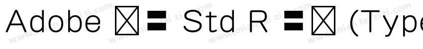 Adobe 仿宋 Std R 常规 (Type1)(CHINESE G字体转换
